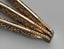 Bronze Handled Table Knife Set, 6 pieces