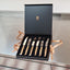 Bronze Handled Table Knife Set, 6 pieces