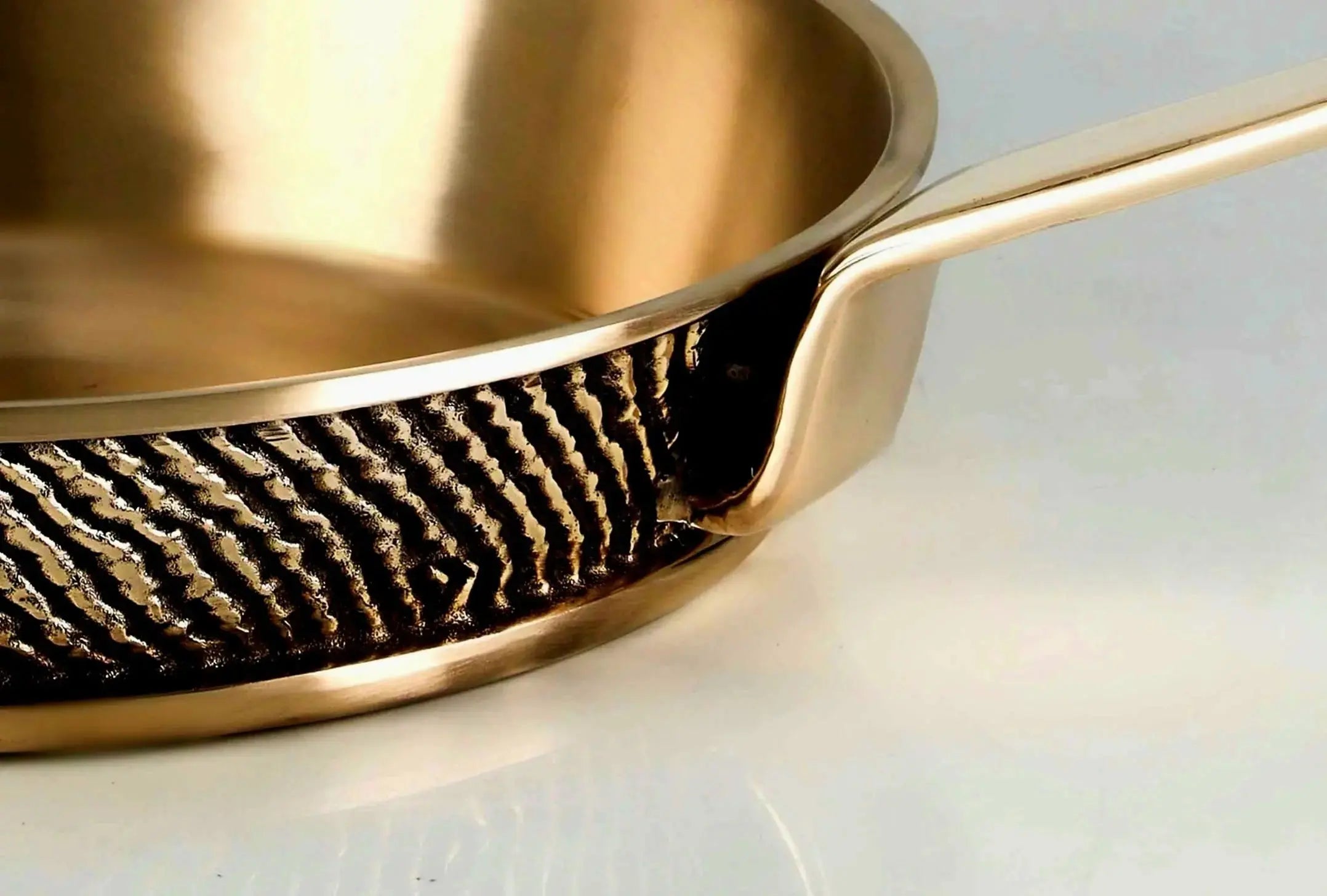 "Eaglador heavy gauge Kansa frying pan - Luxury UK cookware".