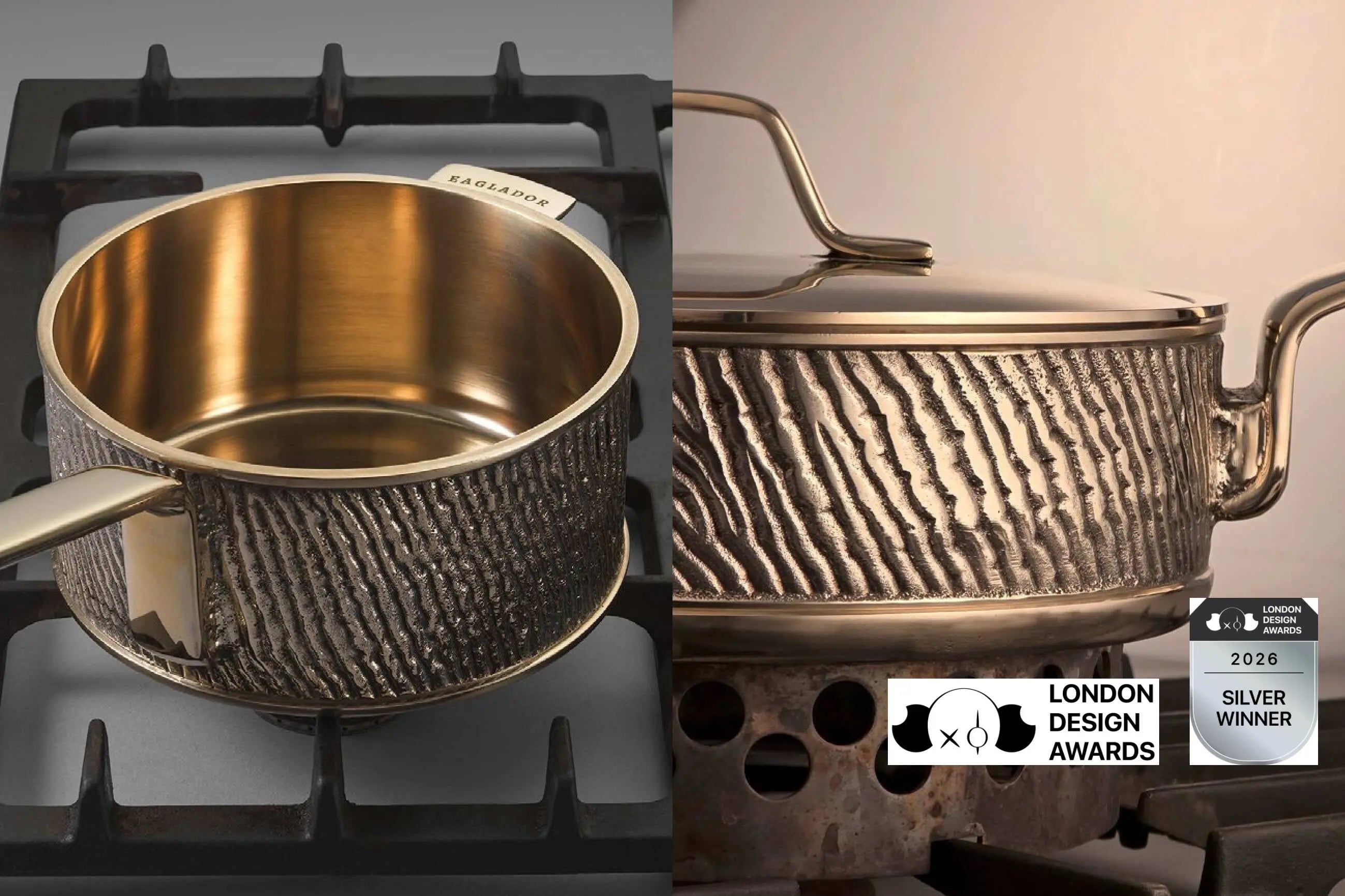 Eaglador Luxury Kansa Bronze Cookware - London Design Awards 2026 Silver Winner