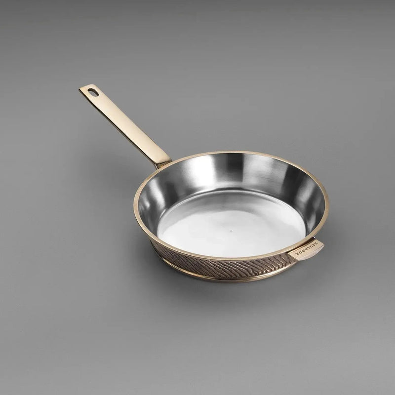 Bronze Frying Pan (Copper-Tin Alloy)| Handcrafted Kansa Luxury Cookware