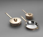 Bronze 3 Piece Cooking Set (Copper-Tin Alloy)| Handcrafted Kansa Luxury Cookware