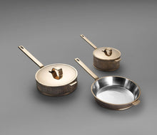 Bronze 3 Piece Cooking Set (Copper-Tin Alloy)| Handcrafted Kansa Luxury Cookware