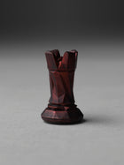Multifaceted chess set in bronze - castle