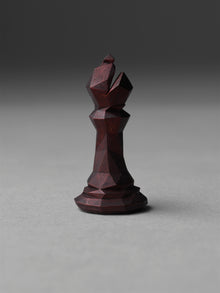 Multifaceted chess set in bronze - bishop