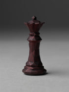 Multifaceted chess set in bronze - queen