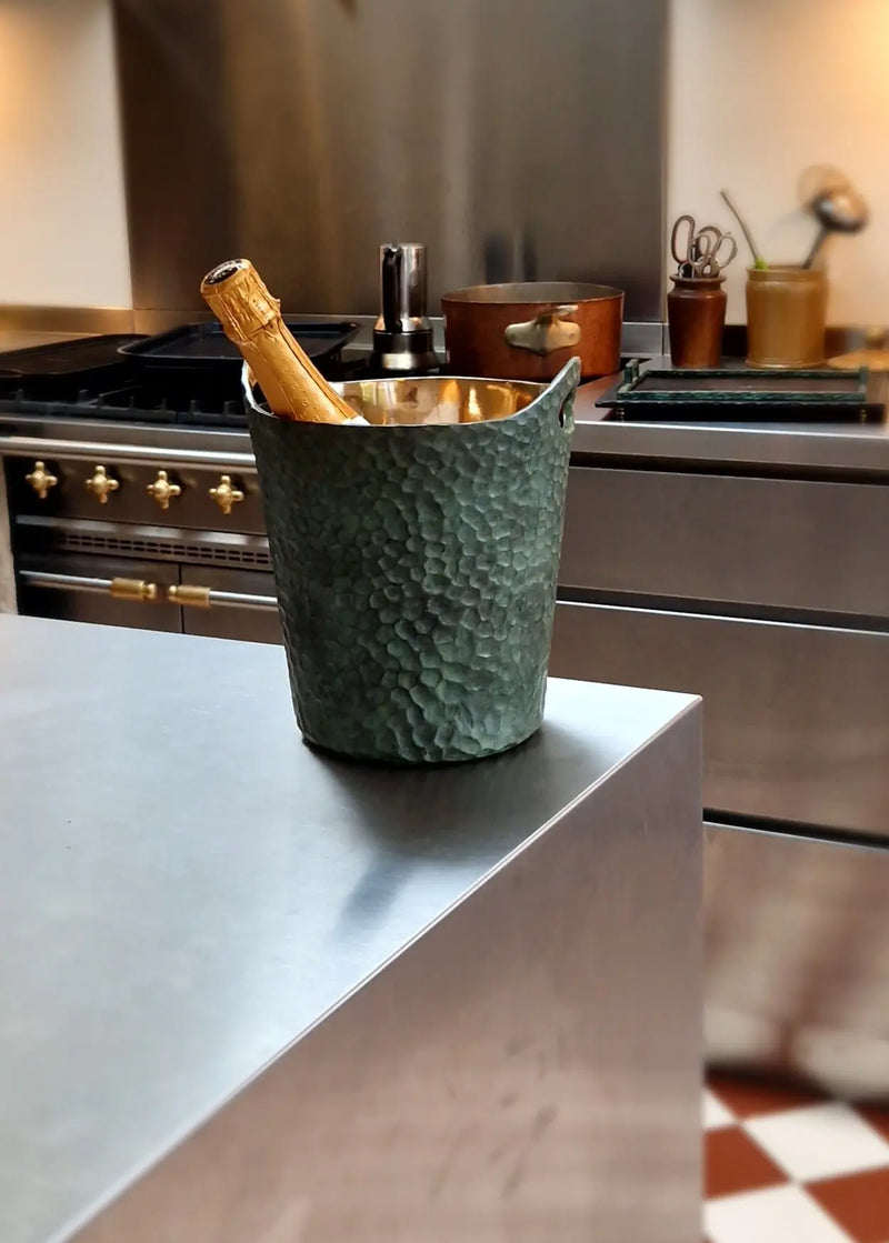 "Cast Bronze Ice Bucket Eaglador - Luxury Kitchenware UK".