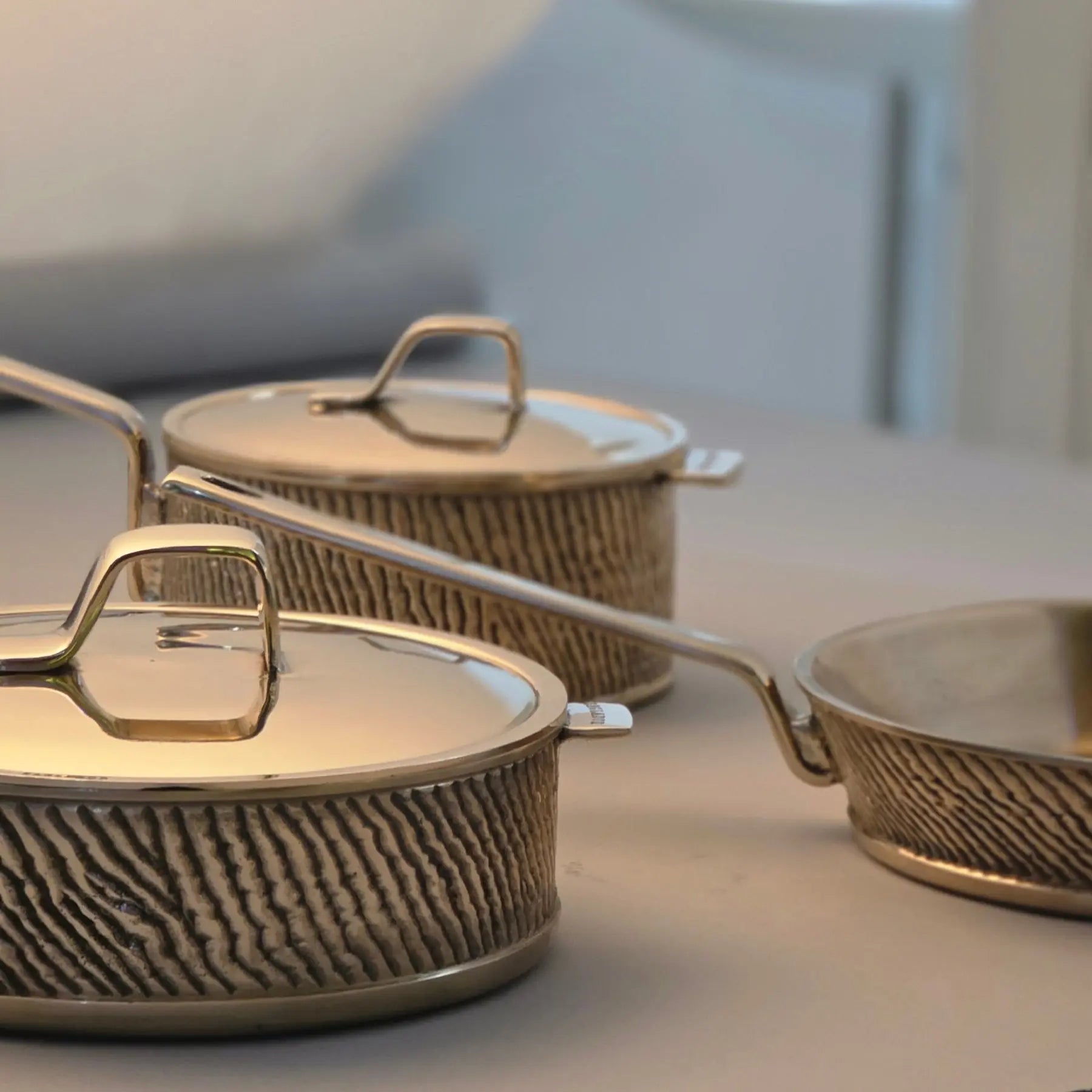 Heavy Gauge Kansa Bronze 3 Piece Cooking Set | Handcrafted Luxury Cookware