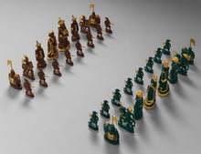 Cantonese Chess Set Cast in Bronze Eaglador