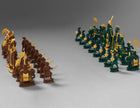 Cantonese Chess Set Cast in Bronze Eaglador