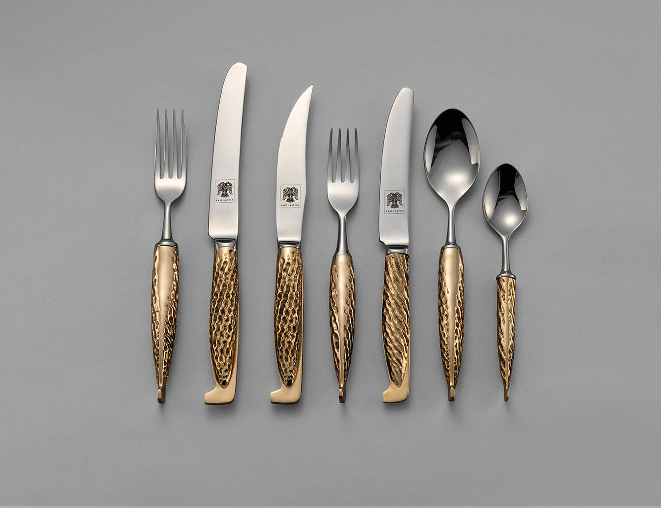 Bronze Handled Cutlery Set, 7 Pieces - Luxury Bronze Cutlery | Eaglador