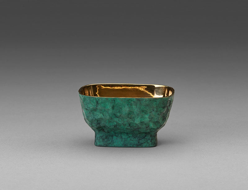 "Eaglador handmade bronze salt and pepper bowl - Luxury Tableware UK".