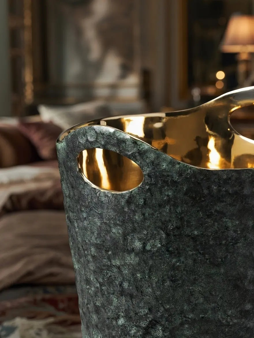 "Cast Bronze Ice Bucket Eaglador - Luxury Kitchenware UK".