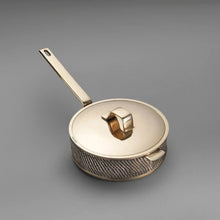 Luxury PFAS-free uncoated Kansa bronze sauté pan – heirloom quality