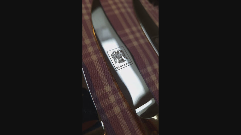 "Video of Eaglador bronze steak knives - luxury steak knives UK".