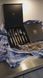 Bronze Handled Cutlery Set, 7 Pieces