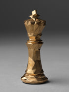 Multifaceted chess set in bronze - king